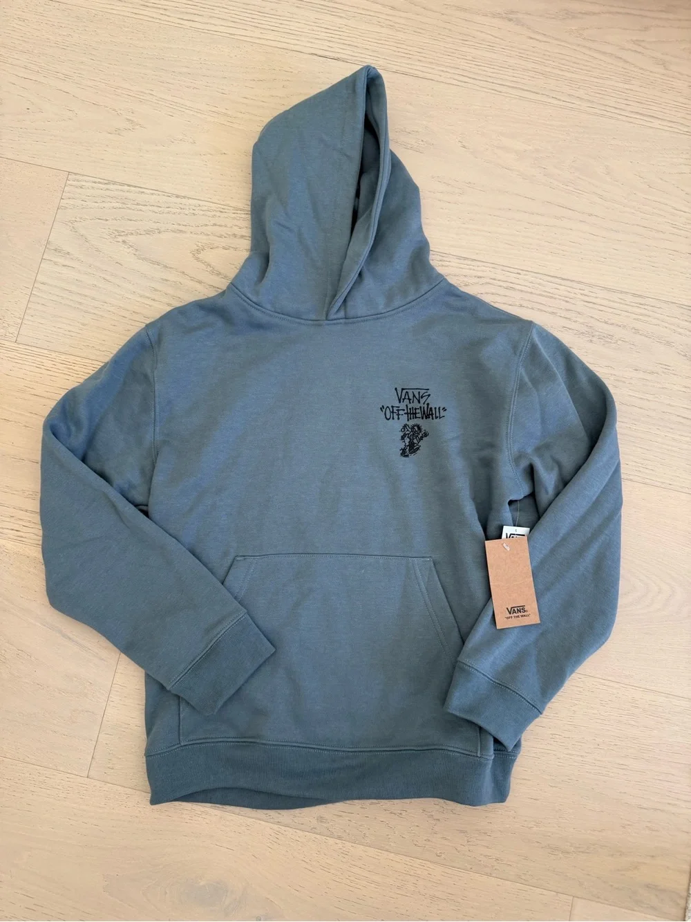NWT Vans Kids Let Loose Pullover Hoodie/Color Stormy Weather/Size L 14–16